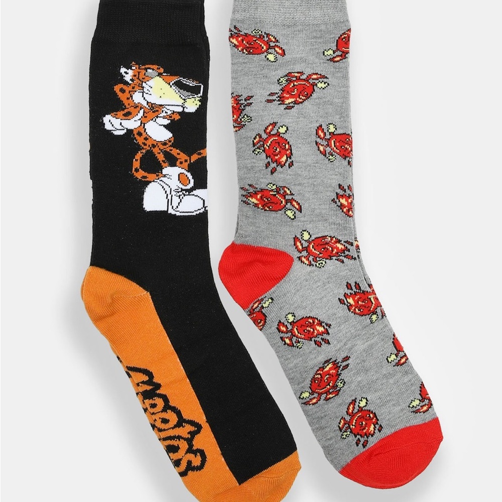 Cheetos Flamin' Hot Crew Socks Giftable 2-Pack